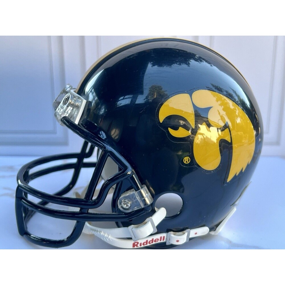 Vintage 1990s Riddell Iowa Hawkeyes Mini Football Helmet 3 5/8 NCAA